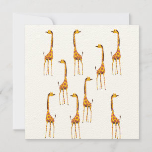 Giraffes Postcard