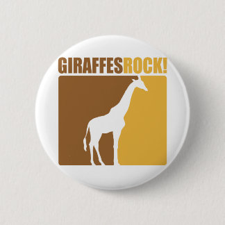 Giraffes Rock! #2 6 Cm Round Badge