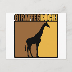 Giraffes Rock! Postcard
