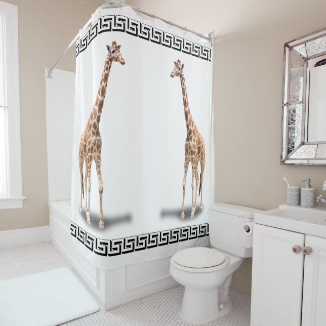 GIRAFFES SHOWER CURTAIN (In Situ)
