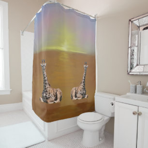 Giraffes Shower Curtain
