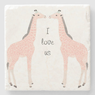 Giraffes Trinket Box Stone Coaster