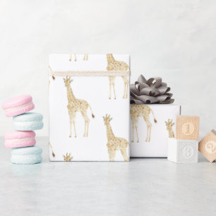 Giraffes     wrapping paper