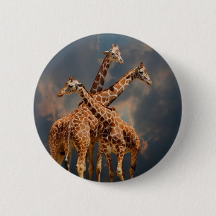 GIRAFFIC FANTASY 6 CM ROUND BADGE