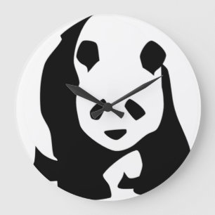 Girant Panda Round Wall Clock