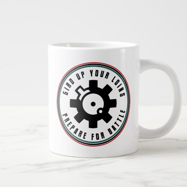 Gird Up Defence | Bolt Large Coffee Mug (Right)