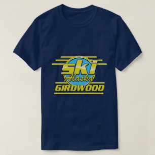 Girdwood Alaska 80s ski logo T-Shirt