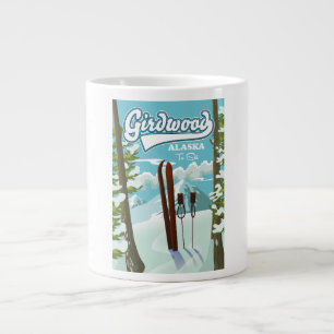 Girdwood Alaska to ski Large Coffee Mug