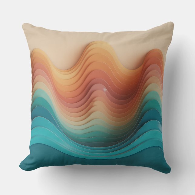 Giri Wave Relief 3D Batik Motif Cushion (Front)