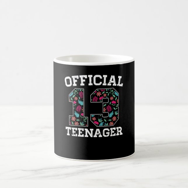 Girl 13th Birthday Official Teenager Coffee Mug (Center)