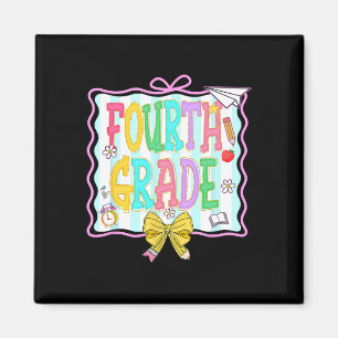 Girl 1st Day Of 4th Grade Magnet