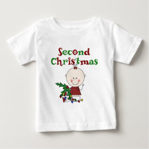 Girl 2nd Christmas Kids Baby Holidays Baby T-Shirt