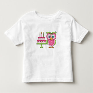 Girl 2T ~ Pink Birthday Owl T shirt
