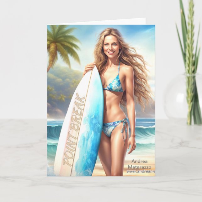 Girl Action Point Break Invitation (Front)