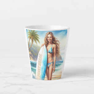Girl Action Point Break Latte Mug