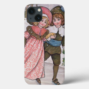 Girl and Boy Skating iPhone 13 Case