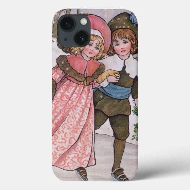 Girl and Boy Skating Case-Mate iPhone Case (Back)