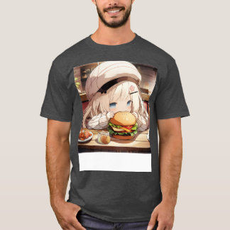 Girl And Burger T-Shirt
