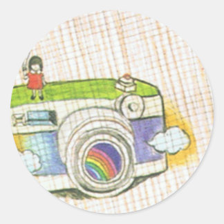 Girl And Camera Sticker