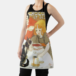 Girl and Cat, Alexandre Steinlen Apron