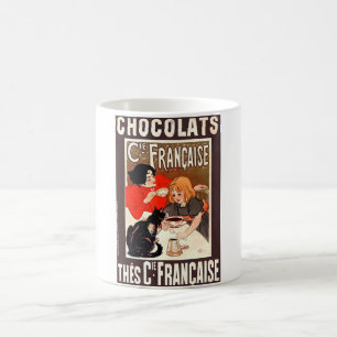Girl and Cat, Vintage Poster, Alexandre Steinlen Coffee Mug