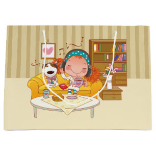 Girl and Dog Gift Bag