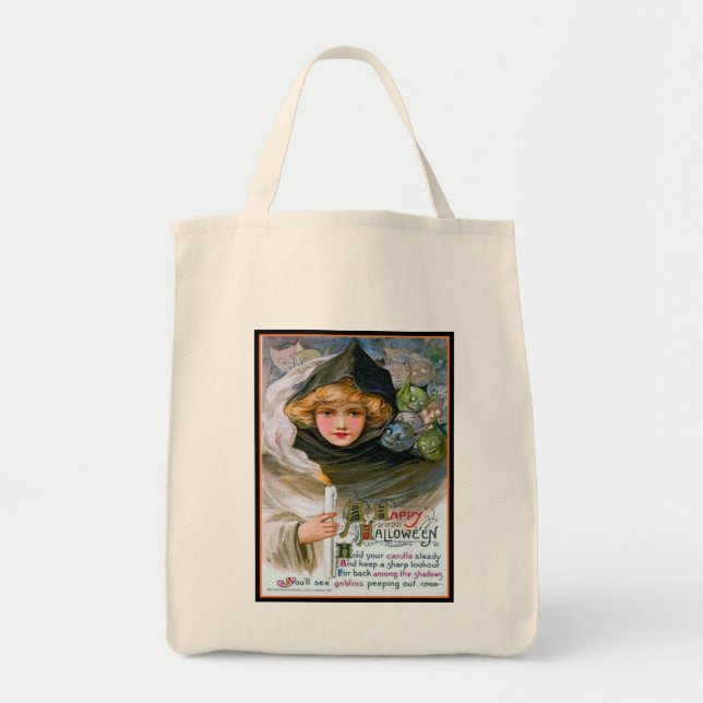 Girl and Goblins Halloween Tote (Front)