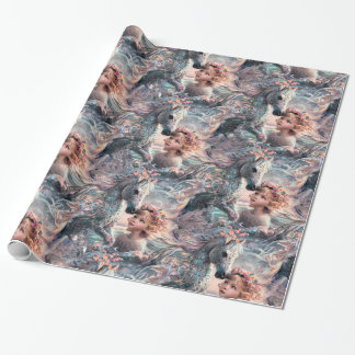 Girl and Horse Tender Moments Wrapping Paper