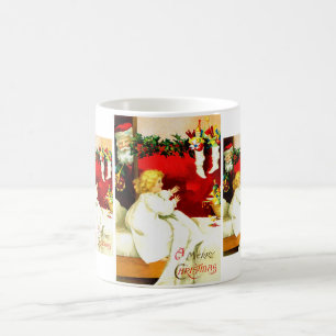 Girl and Santa Coffee Mug