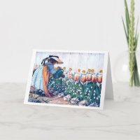 Girl and Tulip, Jessie Willcox Smith