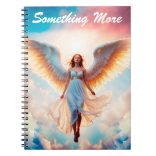 Girl angel religious christian flight fantasy art notebook