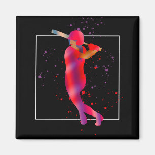 Girl at Bat Magnet