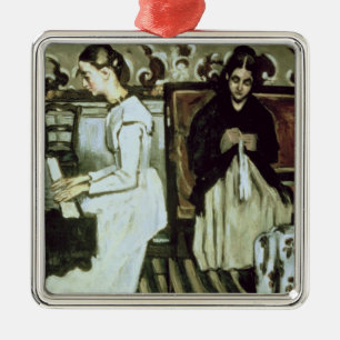 Girl at the Piano , 1868-69 Metal Tree Decoration