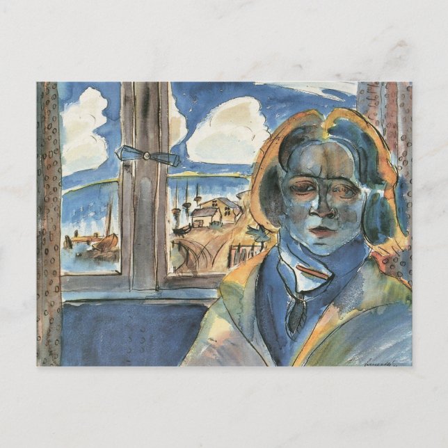 Girl at the window (Sonia) by Walter Gramatte Postcard (Front)