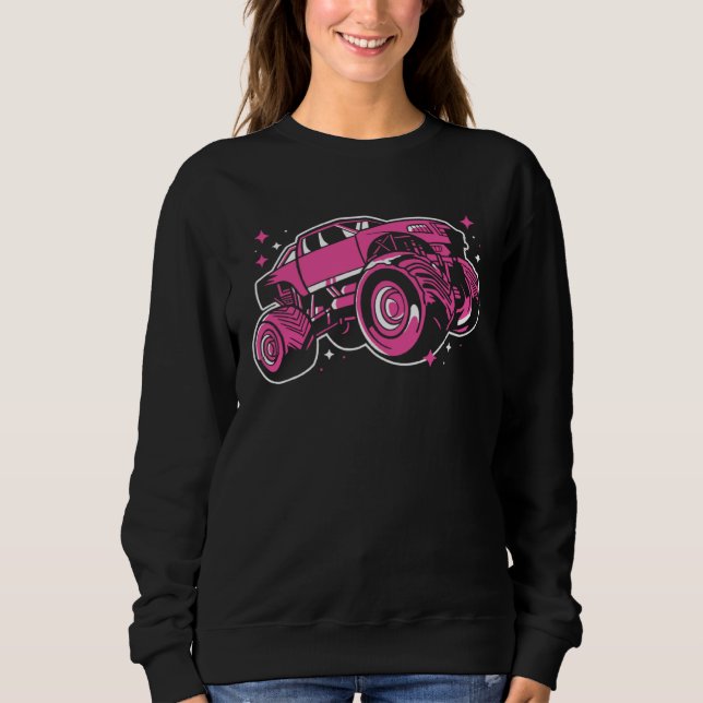 Girl Awesome Monster Truck Sweatshirt (Front)