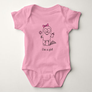 Girl Baby Beaver Bodysuit