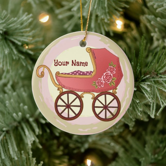 Girl Baby Buggy ornament  (Tree)