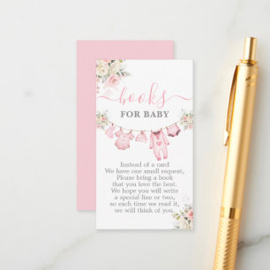 Girl Baby Clothes Baby Shower Books for Baby Enclosure Card