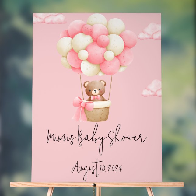 GIRL BABY SHOWER ACRYLIC SIGN (Neutral)