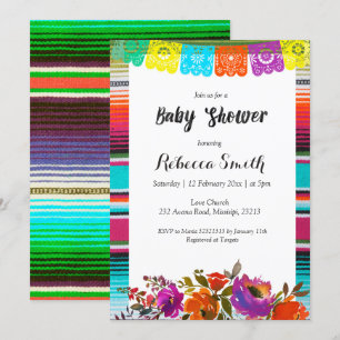 Girl Baby Shower Fiesta Invitation