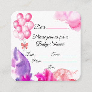 Girl Baby Shower Invitation