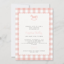 girl baby shower invitation