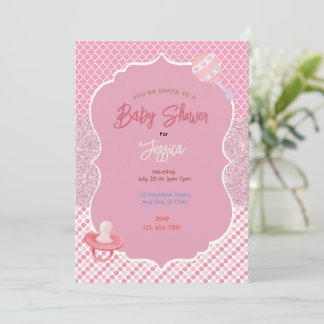 Girl Baby Shower Invitation