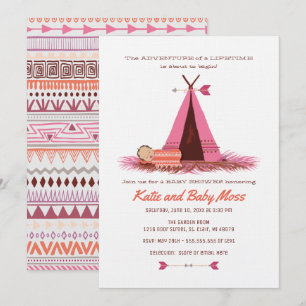 Girl Baby Shower Invitation {Boho Chic}