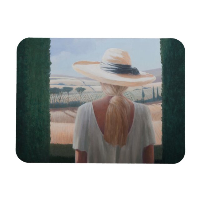 Girl back view Tuscany 2012 Magnet (Horizontal)