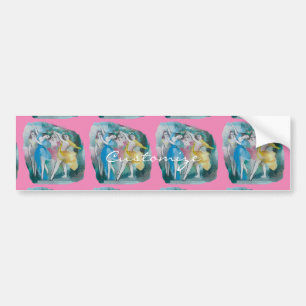 Girl Ballerina Dancers Thunder_Cove Bumper Sticker