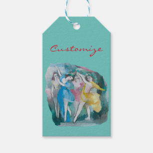 Girl Ballerina Dancers Thunder_Cove Gift Tags