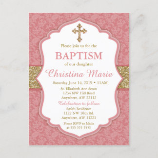 Girl Baptism Invitation