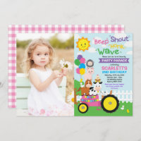 Girl Barnyard Farm Drive By Birthday Party Parade