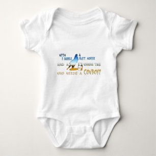 GIRL BARREL RACING BABY BODYSUIT